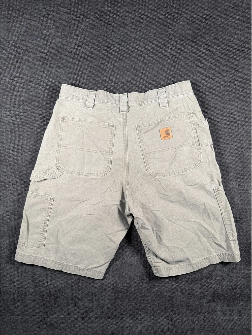 Carhartt Original Fit Khaki Cotton Work Shorts Size 32